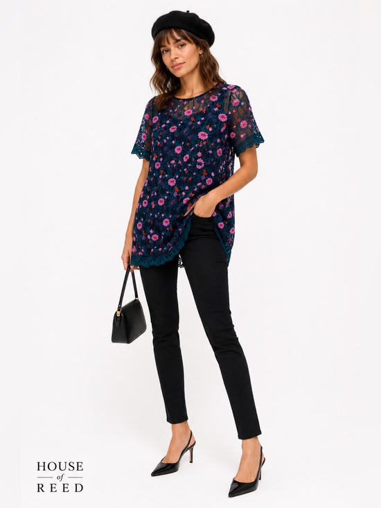 Tops - Anthropologie Moulinette Soeurs Embroidered Floral Lace Shift Dress XS‎ NWT